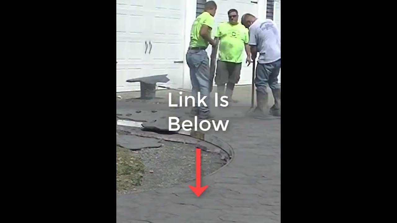'Video thumbnail for How To Stamp Concrete (In Under A Minute) #Shorts'