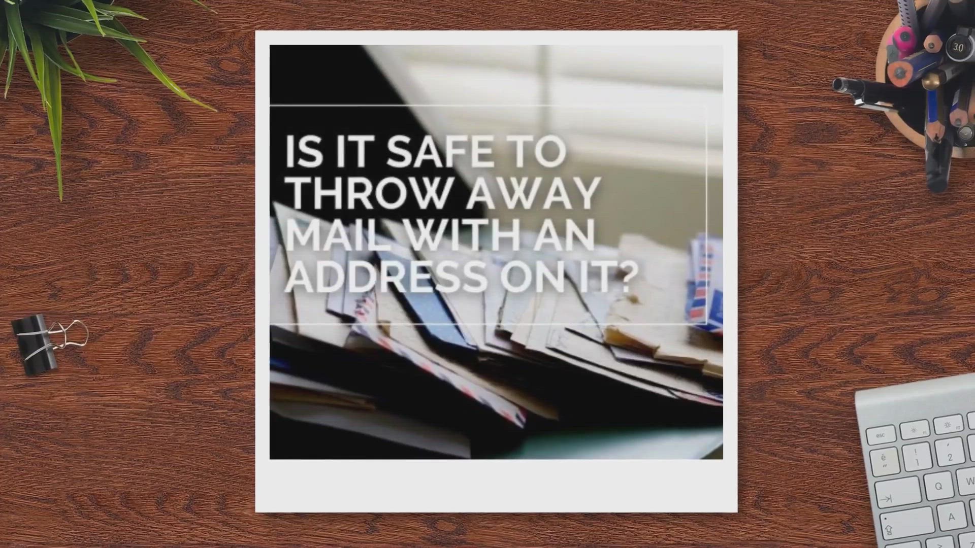 Protecting Your Privacy: Can You Throw Away Mail With an Address on It?