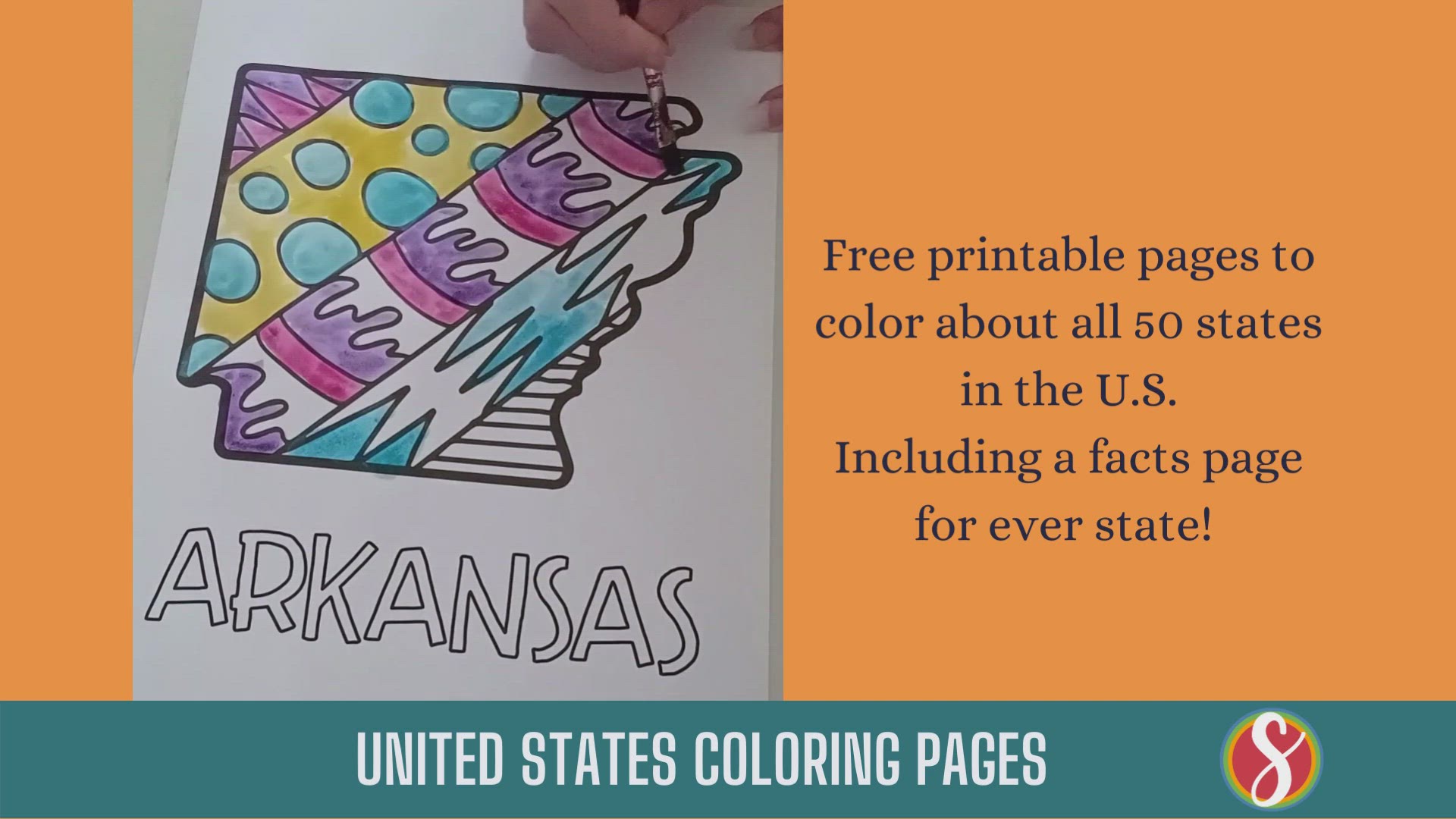 'Video thumbnail for Free Arkansas Coloring Pages'