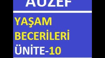 'Video thumbnail for Yaşam Becerileri Ünite - 10'