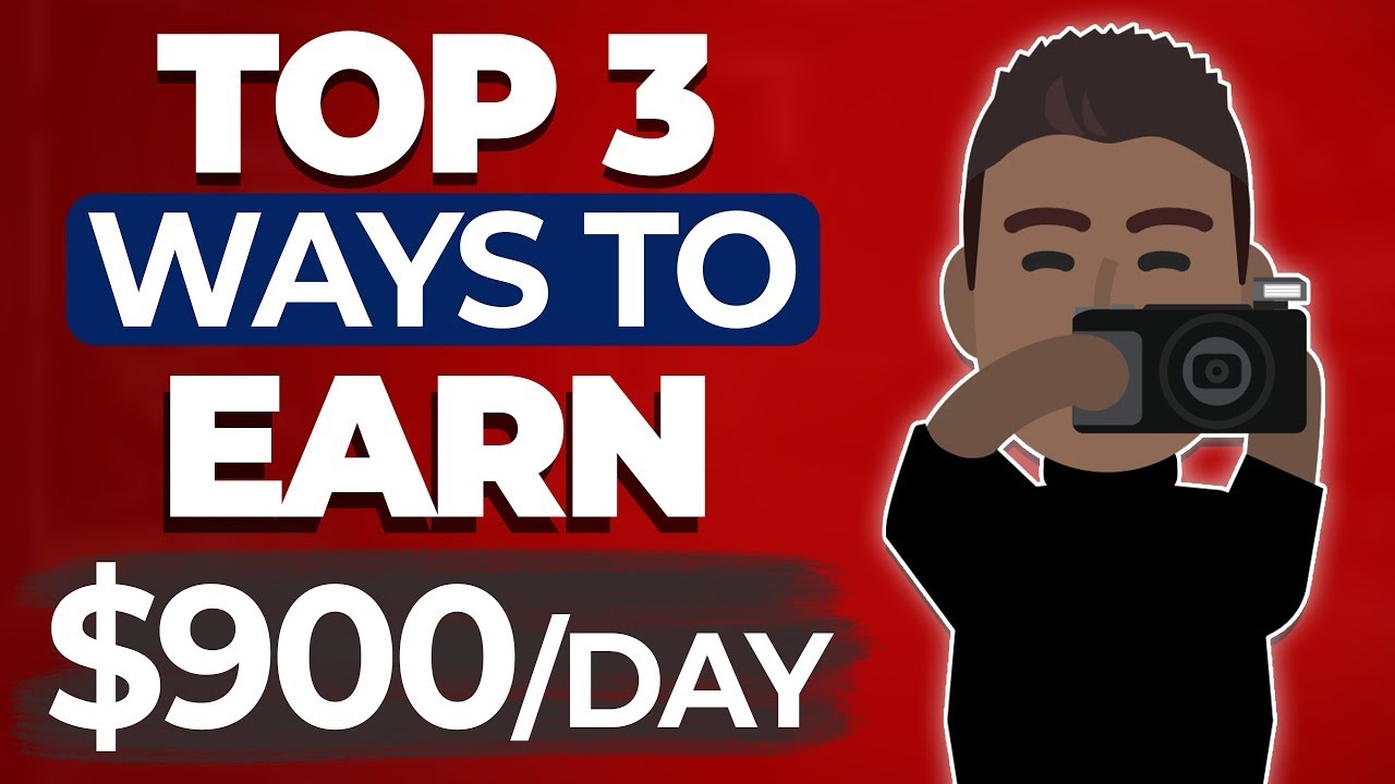 'Video thumbnail for Top 3 Beginner Ways To Make $900 Per Day | Make Money Online 2022'