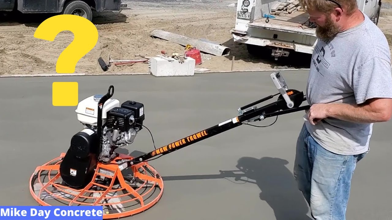 'Video thumbnail for Power Trowel Review : New MBW 36" High Torque Trowel'