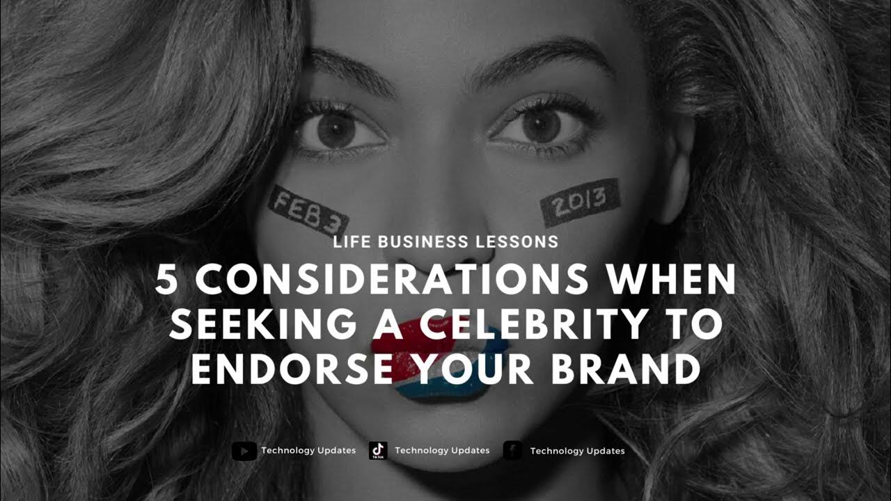 Video thumbnail for 5 Considerations When Seeking a Celebrity to Endorse Your Brand