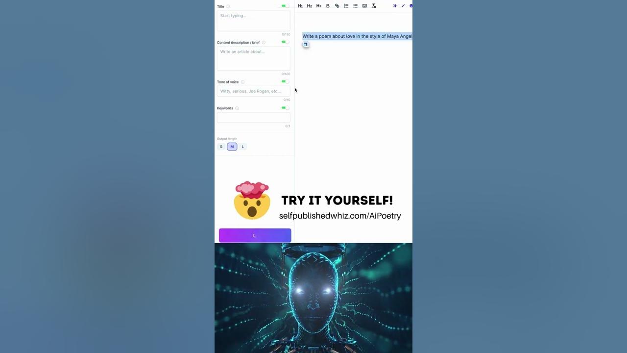 Video thumbnail for Ai Writes A Poem About Love In The Style Of Maya Angelou (Ai Poetry)