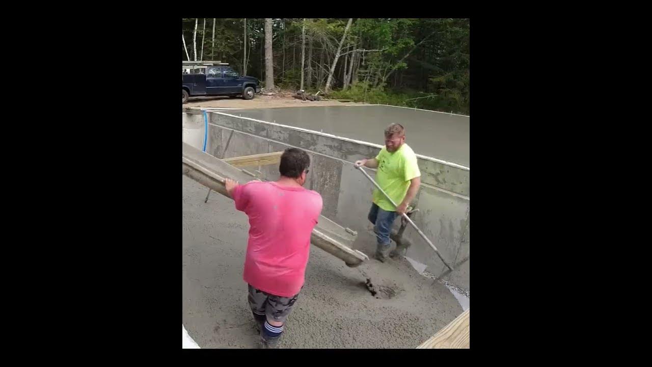 'Video thumbnail for Pouring a Crawl Space (not super convenient) #shorts'