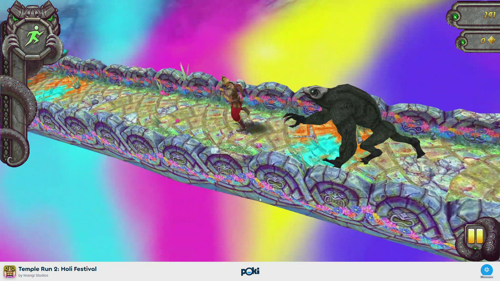 'Video thumbnail for Play Temple Run 2 Holi Festival on Poki'