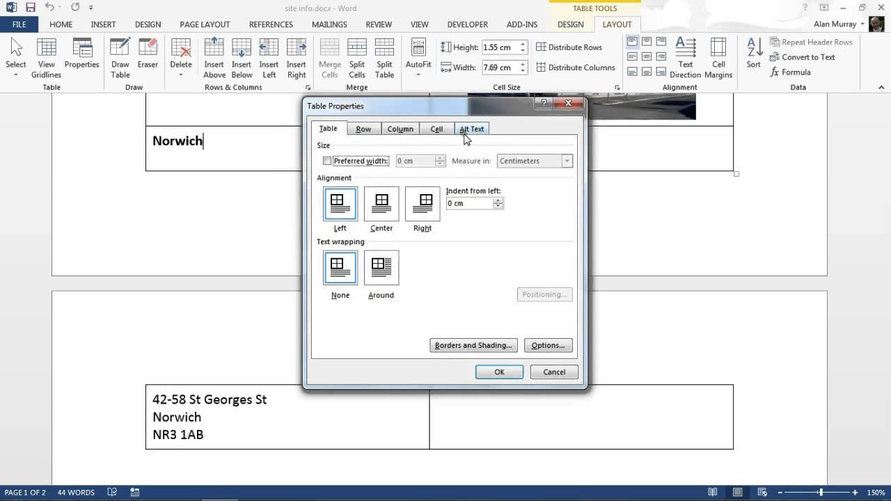 Table Cell Shading White Space Troubleshooting Word Macros