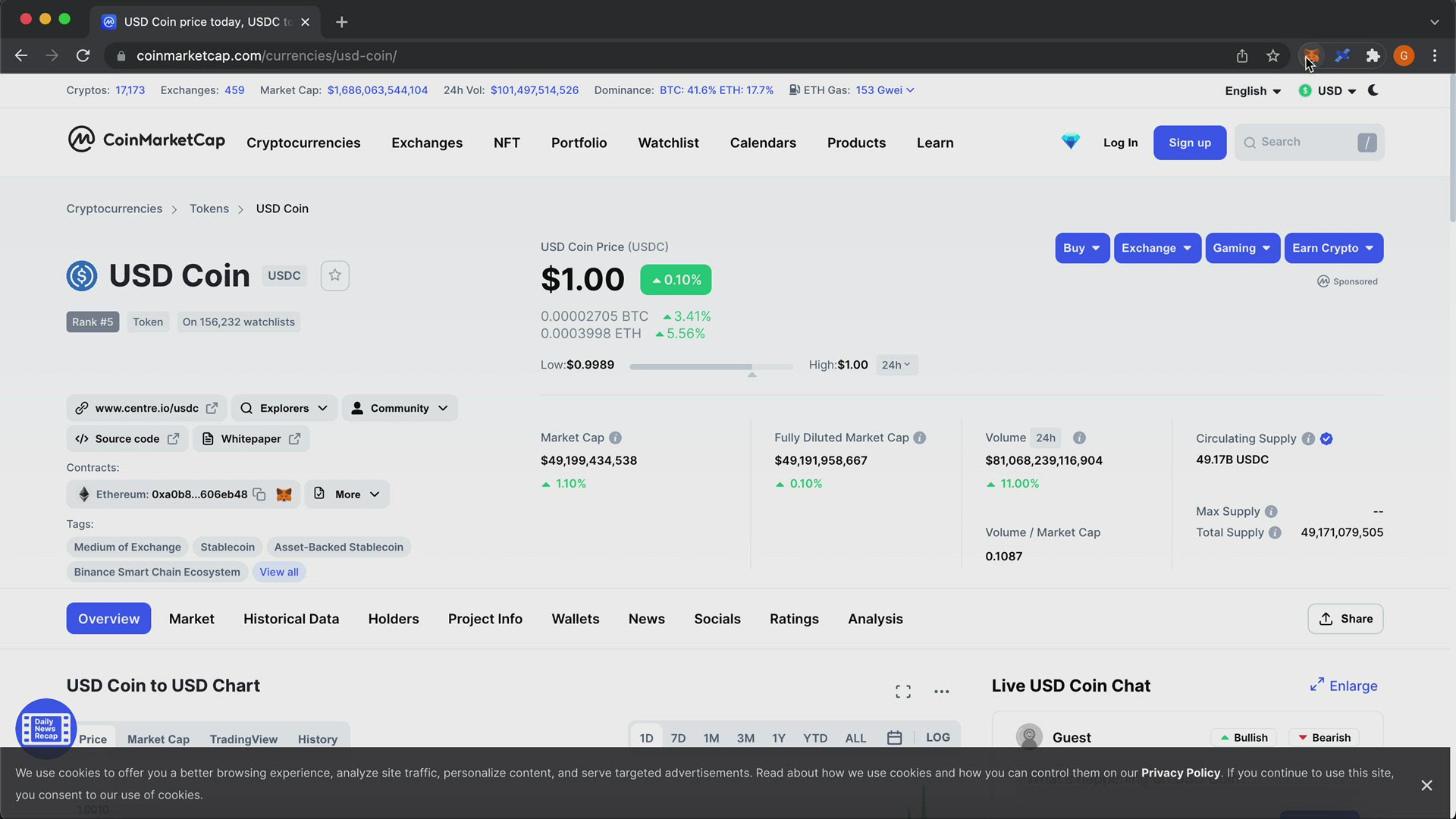 'Video thumbnail for How To Add USDC To Your Metamask Wallet'
