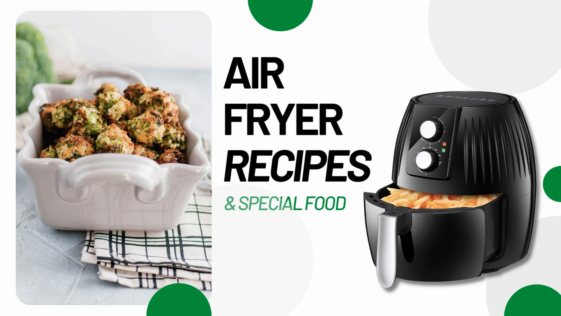'Video thumbnail for Air Fryer Recipe - Broccoli Cheese Bites'