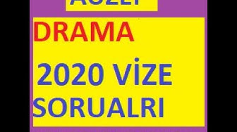 'Video thumbnail for Erken Çocukluk Eğitiminde Eğitici Drama Vize 2020'