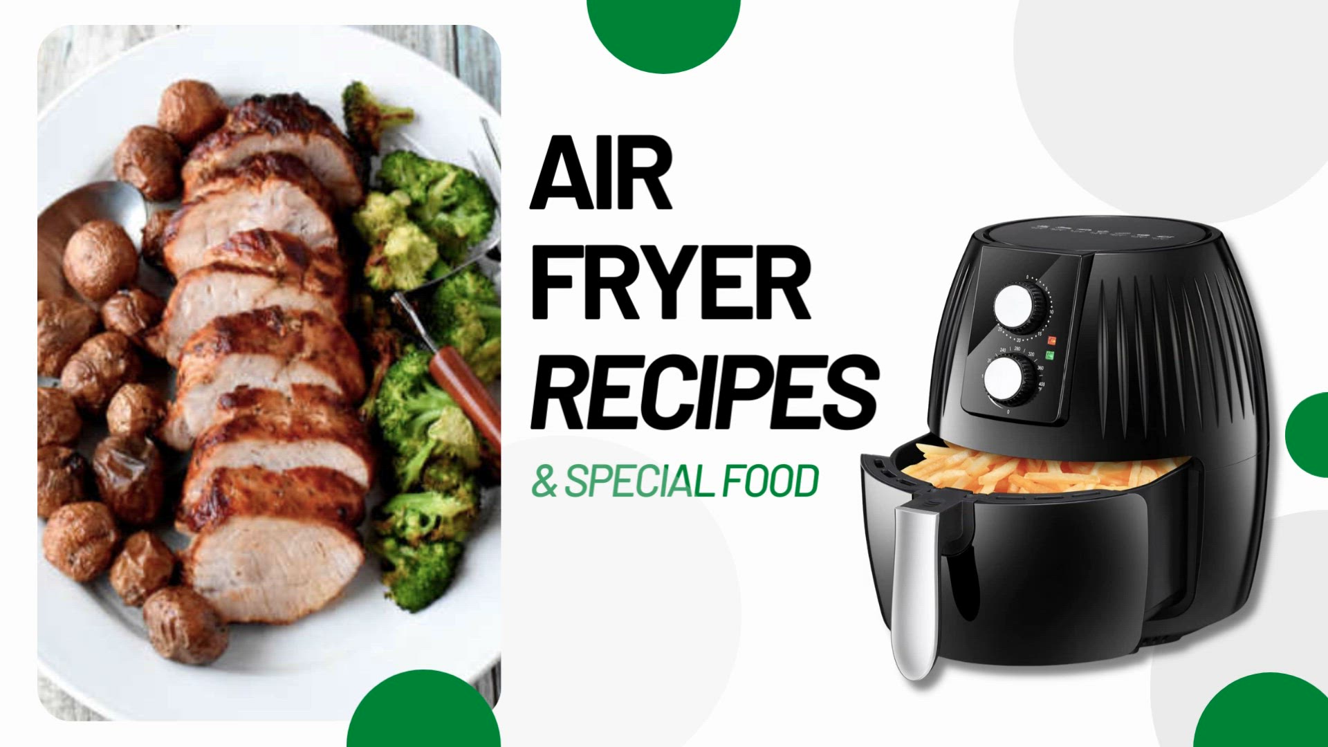 'Video thumbnail for Air Fryer Recipe - Garlic Herb Pork Tenderloin'