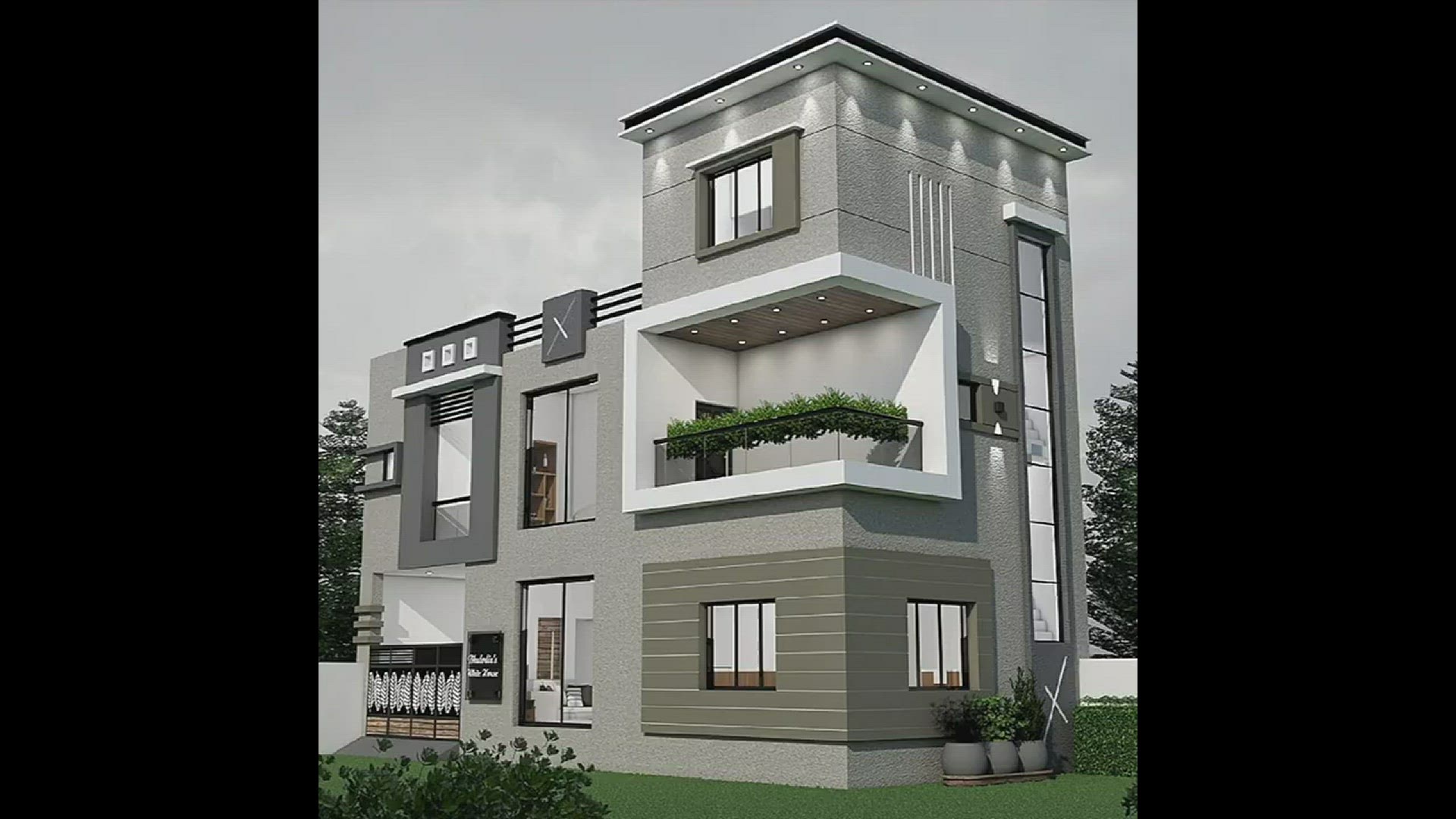 'Video thumbnail for simple 2nd floor house front elevation designs for double floor'