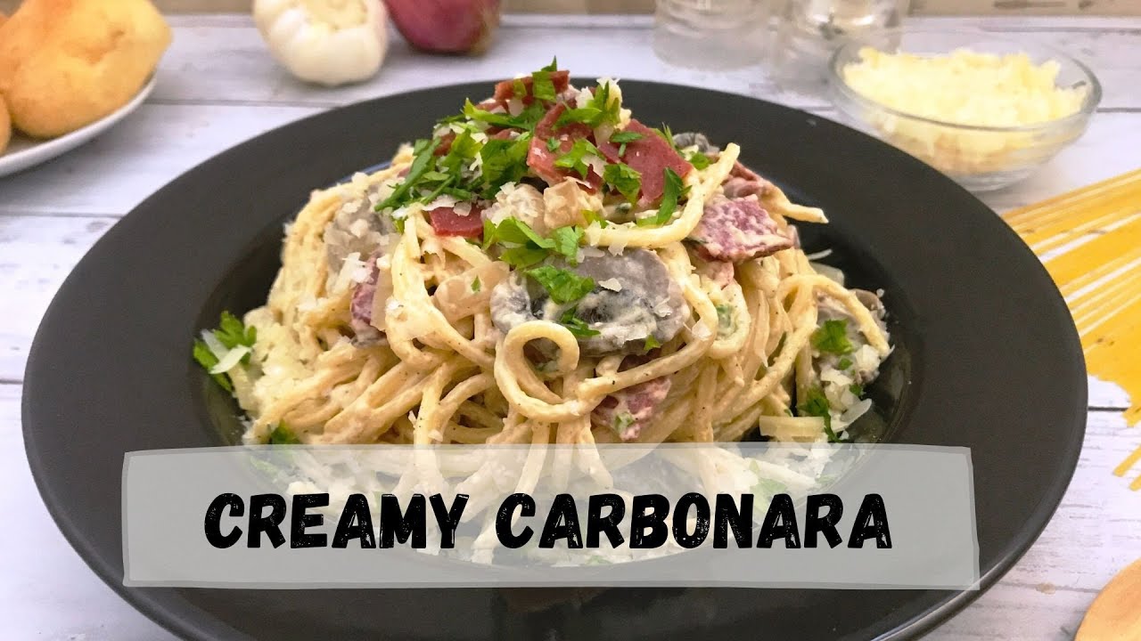 Video thumbnail for Filipino Style Creamy Carbonara Recipe | Happy Tummy Recipes