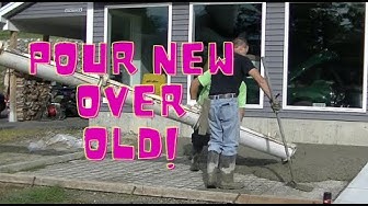 'Video thumbnail for Pour A New Concrete Patio Over An Existing Concrete Patio'