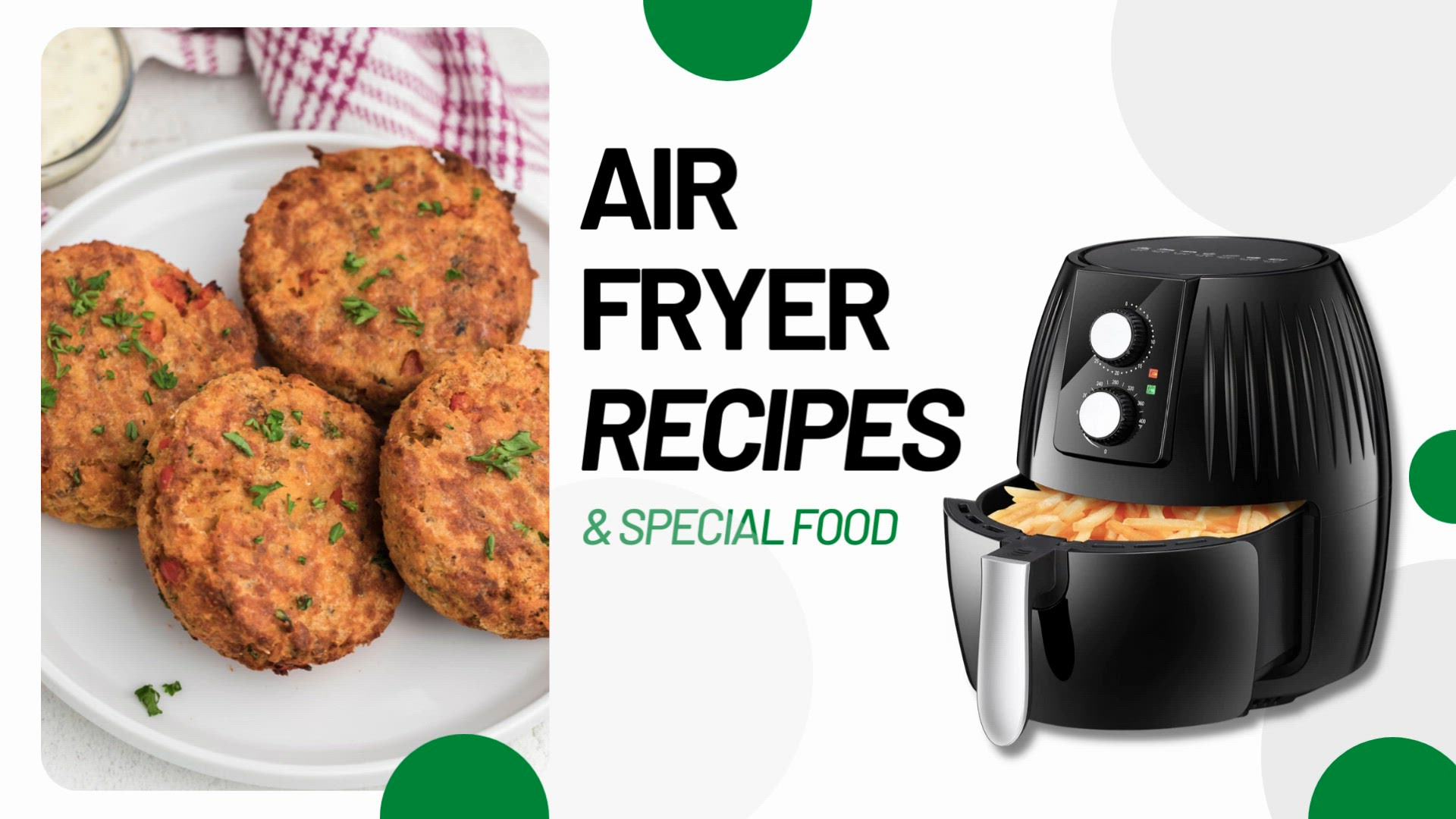 'Video thumbnail for Air Fryer Recipe - Salmon Cakes'
