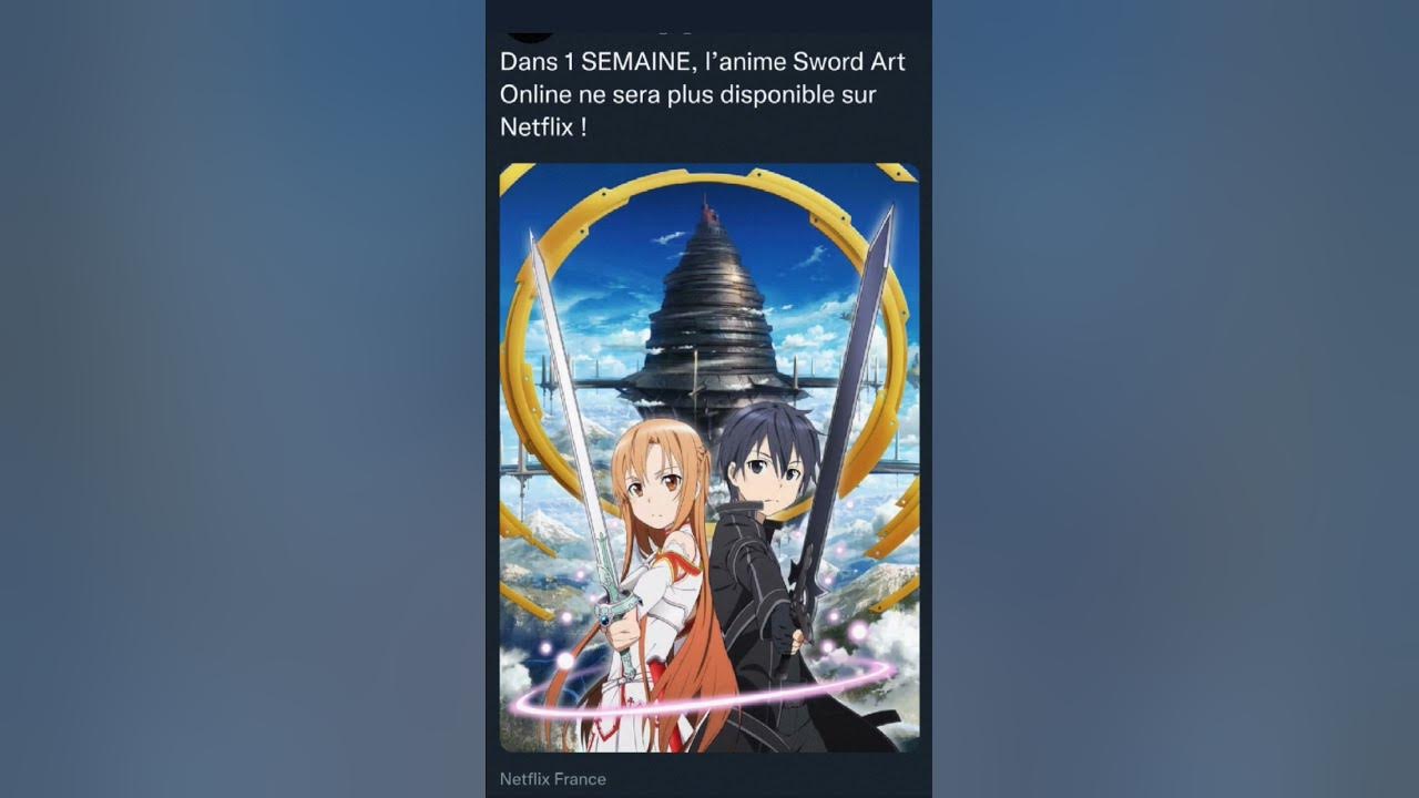 Video thumbnail for Dans 1 SEMAINE, l’anime Sword Art Online ne sera plus disponible sur Netflix !