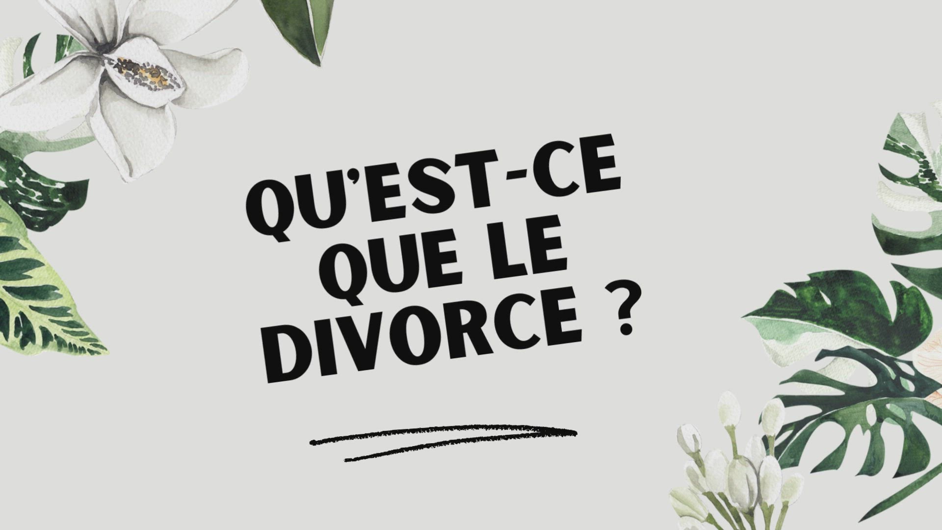 Video thumbnail for Qu'est-ce que le divorce