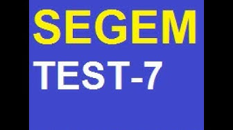 'Video thumbnail for Segem Test 7 Segem Çıkmış Sorular'