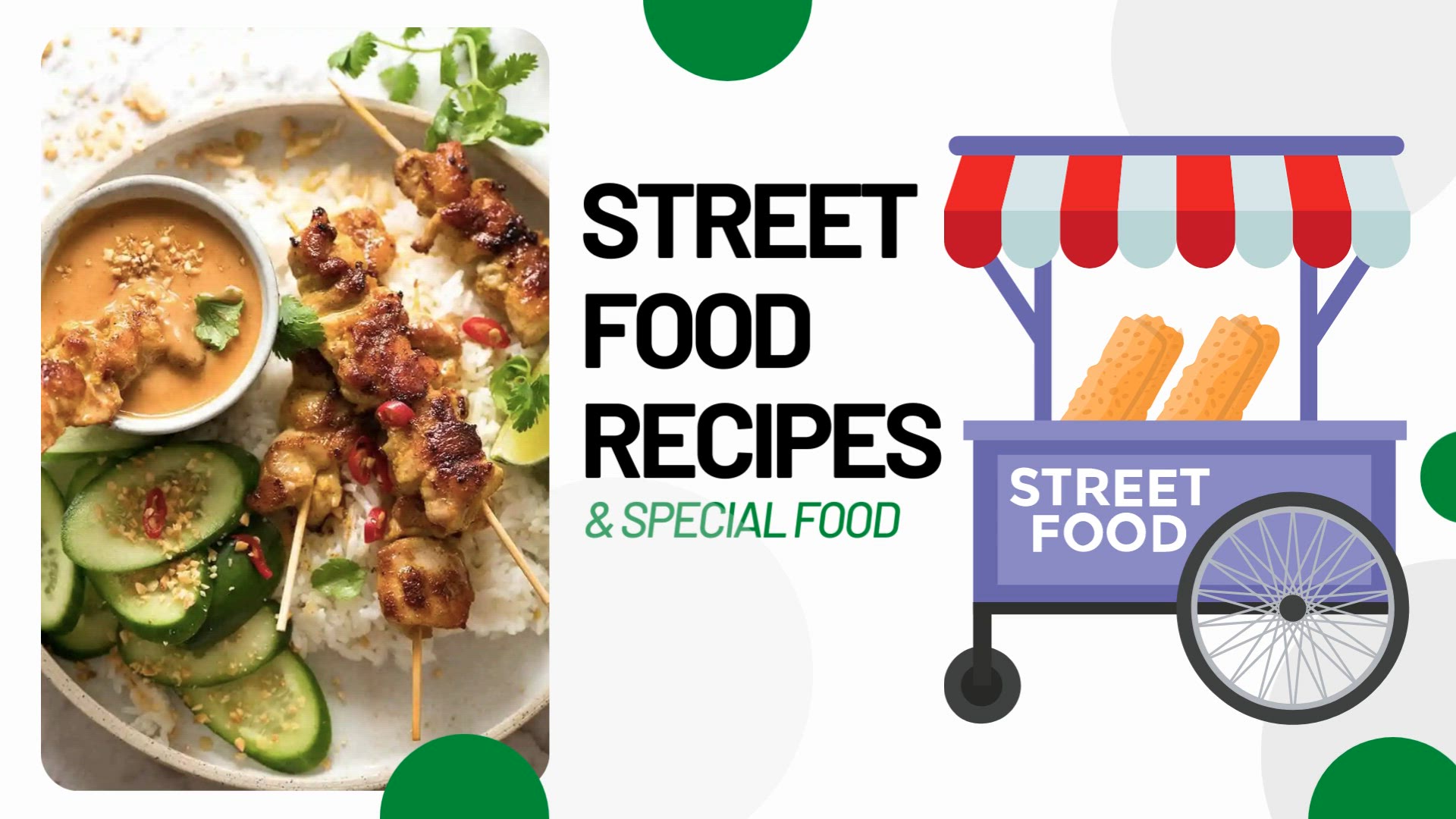 'Video thumbnail for Street Food Recipes - Thai Chicken Satay With Peanut Sauce'