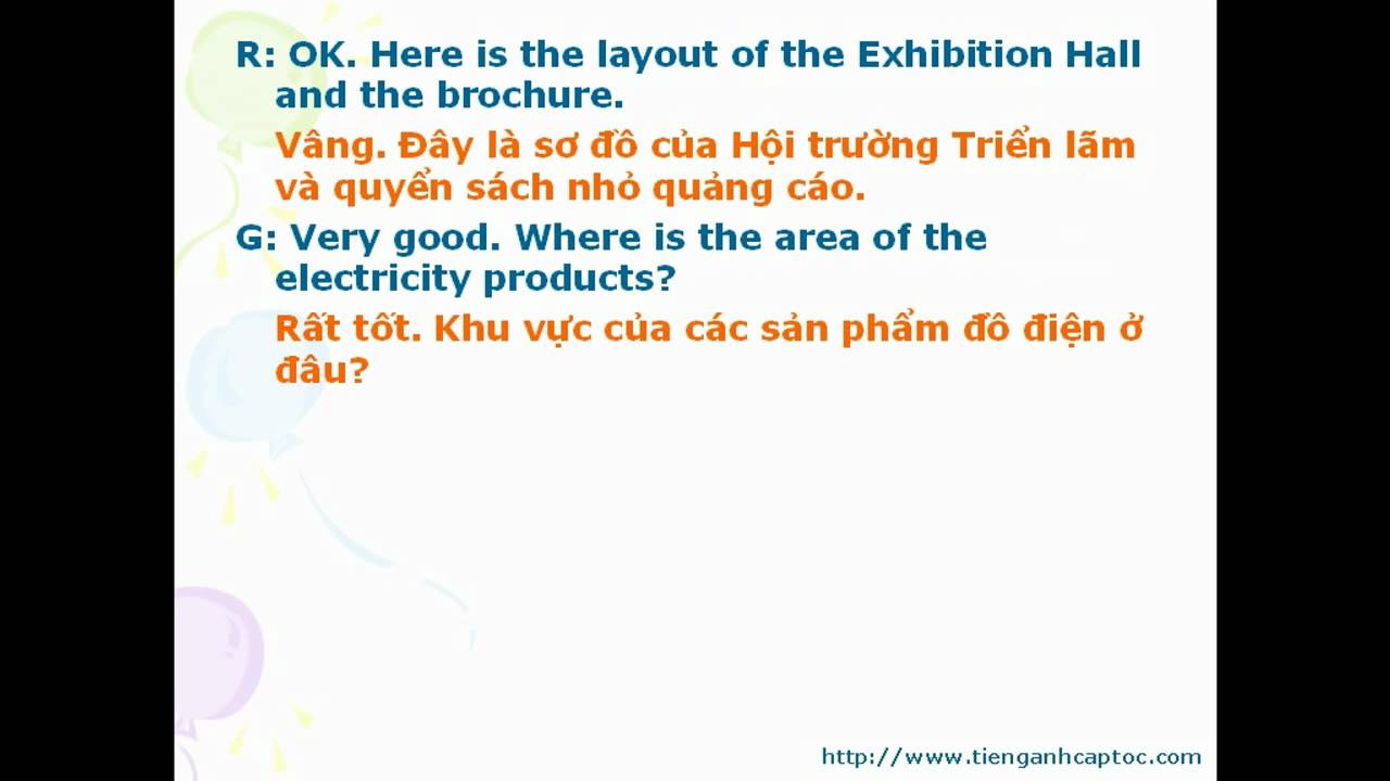 'Video thumbnail for English for Exhibition - Unit 04 - Dialogue 01'