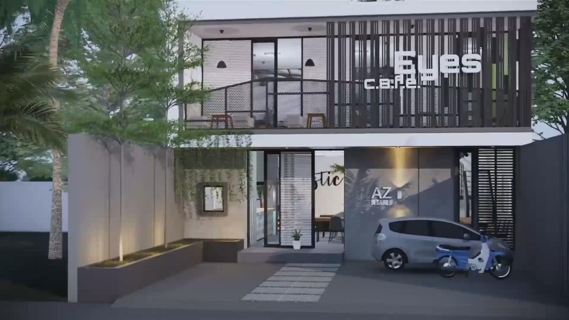 'Video thumbnail for small coffee shop design concepts | mini coffee shop design'