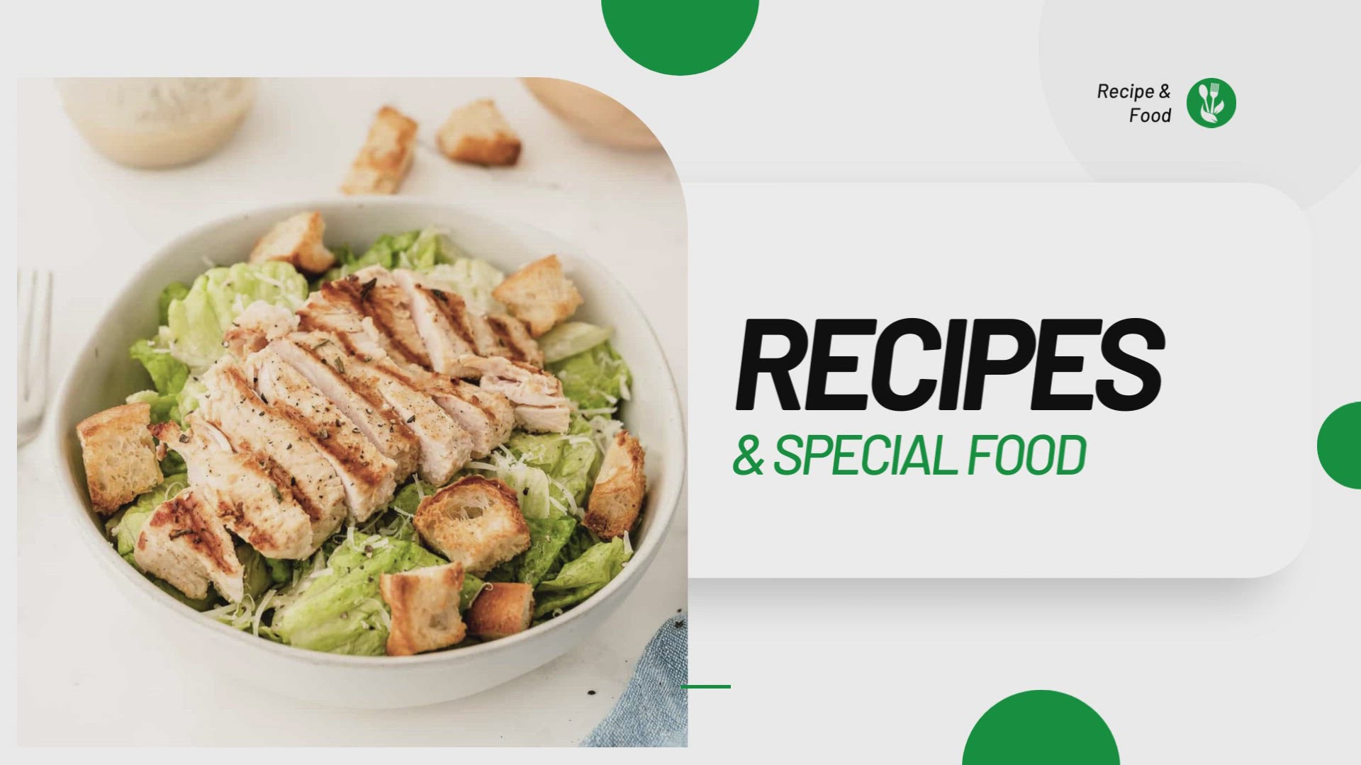 'Video thumbnail for Easy Caesar salad with crispy chicken Recipes'
