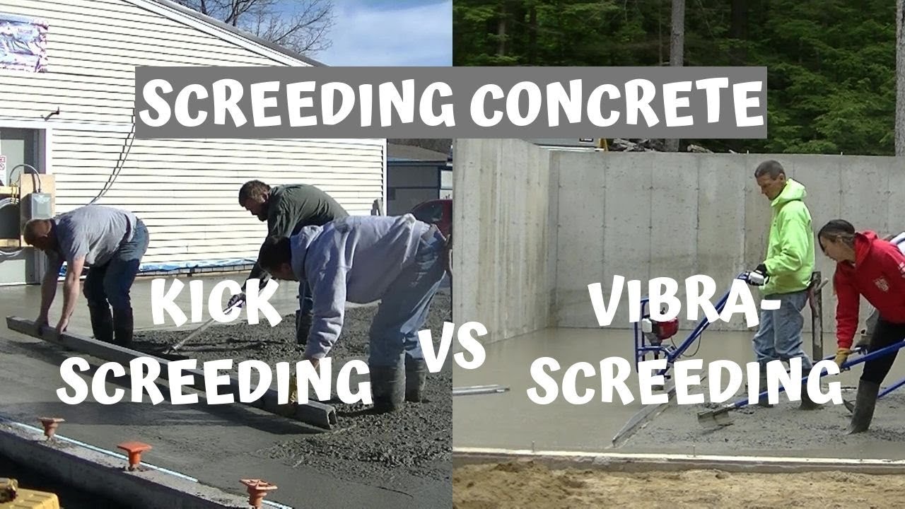 'Video thumbnail for SCREEDING CONCRETE | KICK SCREEDING VS VIBRA-SCREEDING'