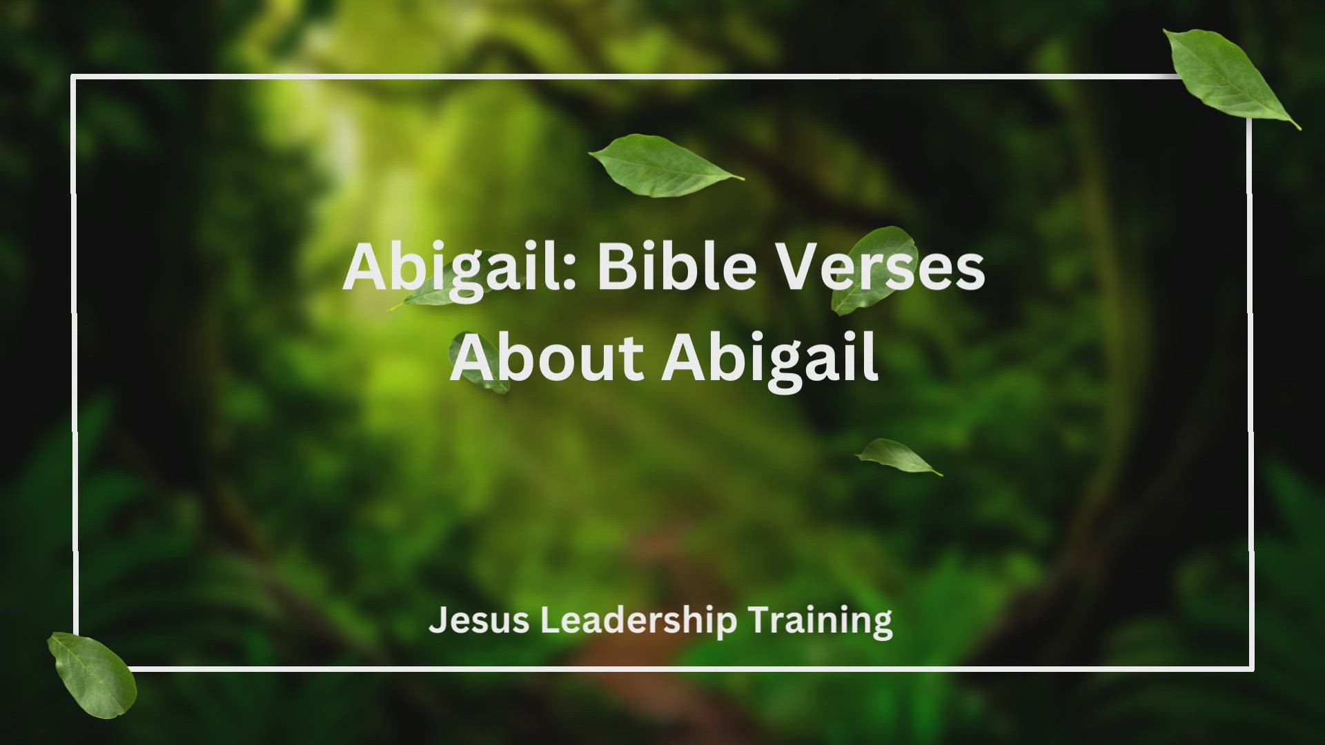 'Video thumbnail for Abigail Bible Verses About Abigail'