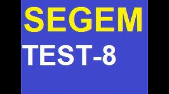 'Video thumbnail for Segem Test 8 Segem Çıkmış Sorular'