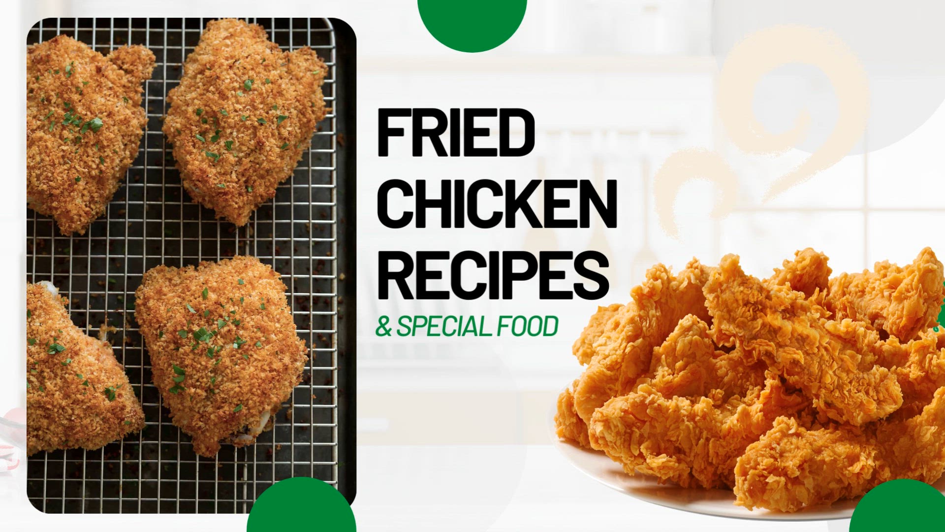 'Video thumbnail for Fried Chicken  Oven Fried Chicken'