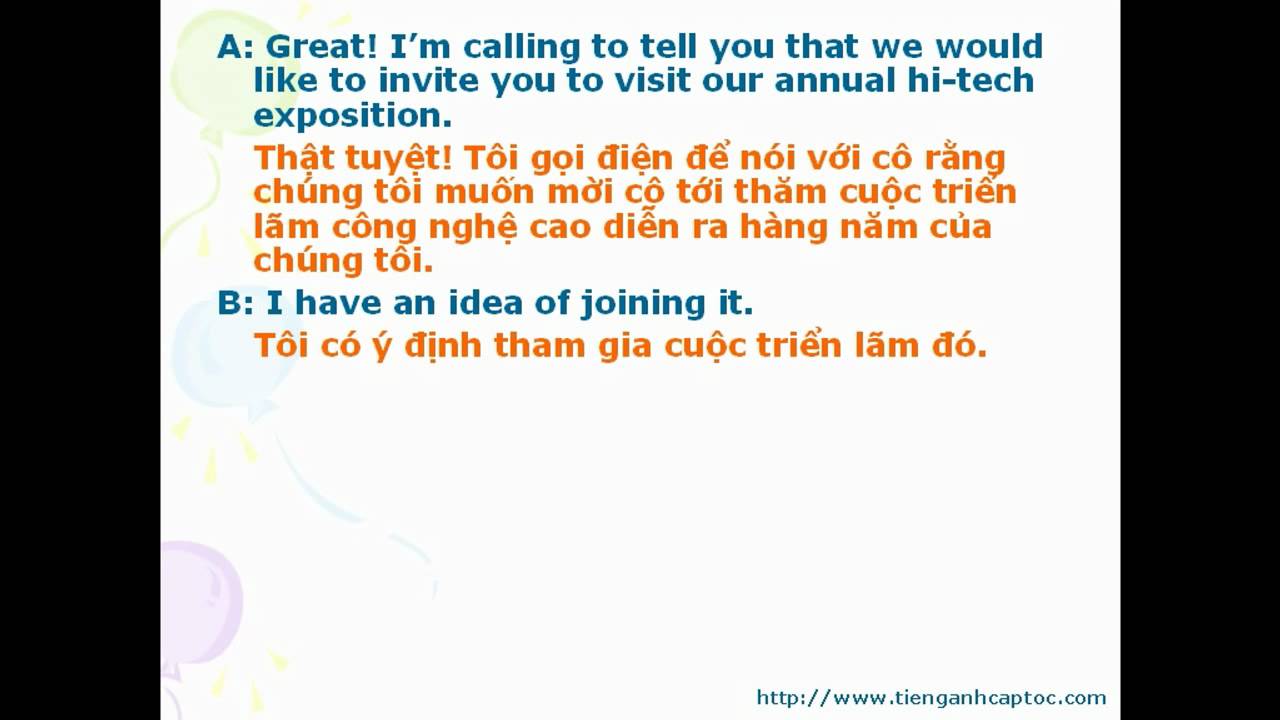 'Video thumbnail for Tiếng Anh triển lãm, hội nghị bài 1-1'