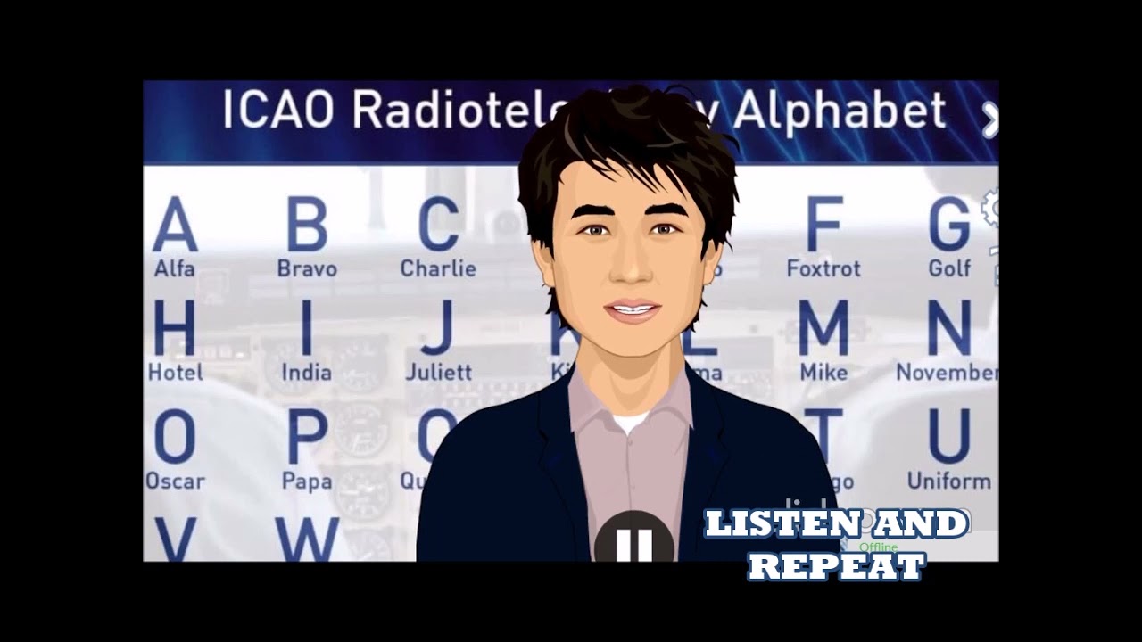 Video thumbnail for Aviation Phonetic Alphabet -  Listen and Repeat