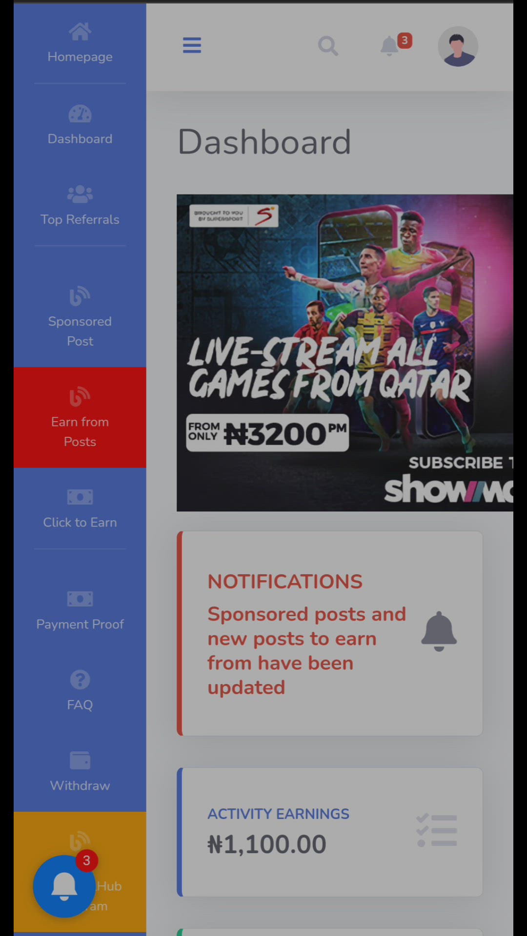 Video thumbnail for How to earn from post by reading and commenting