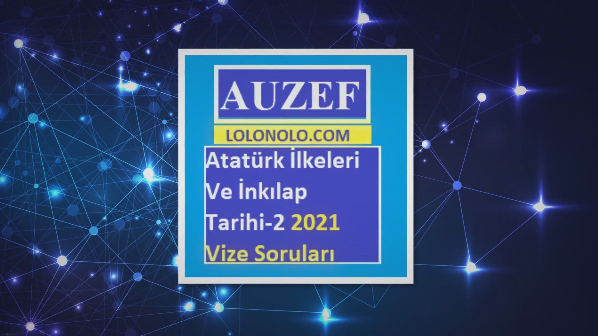 'Video thumbnail for Atatürk İlkeleri Ve İnkılap Tarihi 2 Vize Soruları 2021'