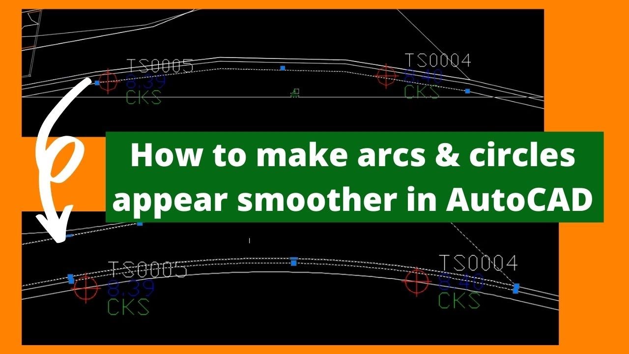 Video thumbnail for Autocad how to make arcs and circles appear smooth