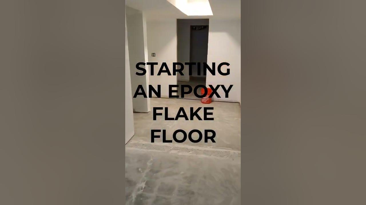 'Video thumbnail for On the Job | Epoxy Flake Floor #Shorts'