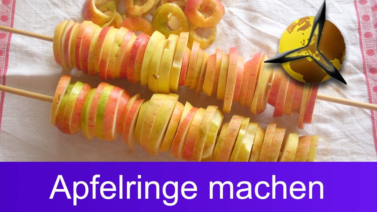 'Video thumbnail for Trockenobst: Apfelringe selber machen - trocknen & dörren'
