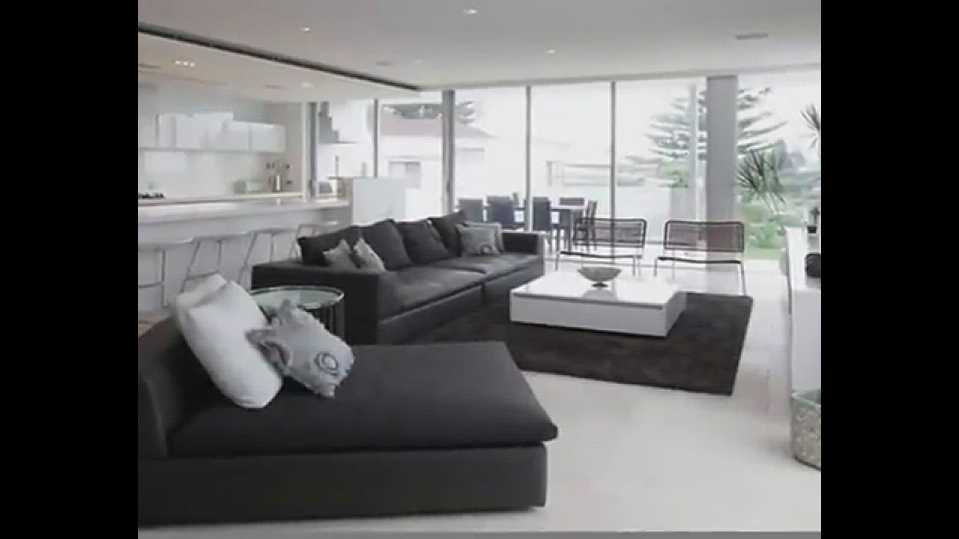 'Video thumbnail for living room ideas with black furniture | black and white living room'