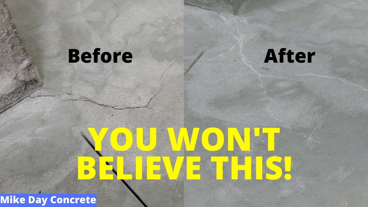 'Video thumbnail for Simple Concrete Floor Crack Repair (DIY EASY!)'