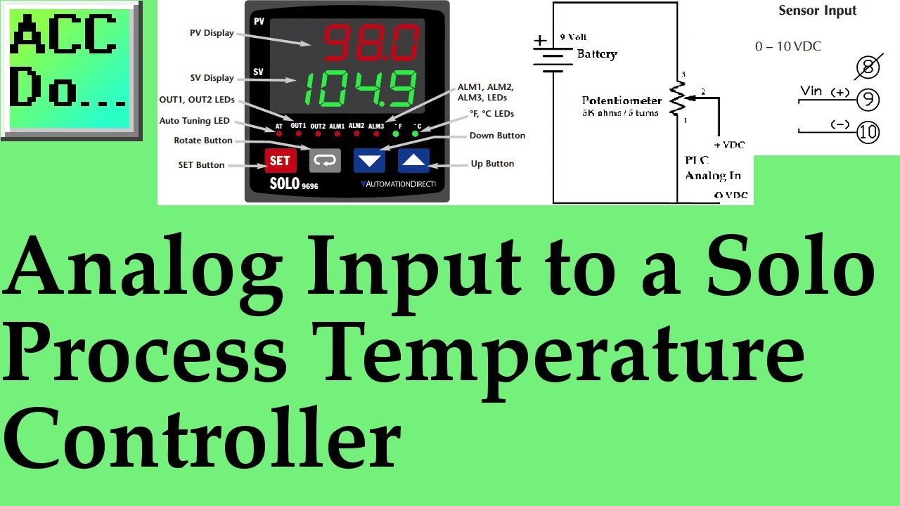 Video thumbnail for Analog Input to a Solo Process Temperature Controller