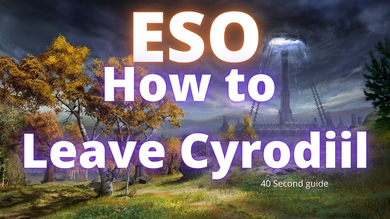 Video thumbnail for ESO How to leave Cyrodiil/PvP [40 second visual guide]