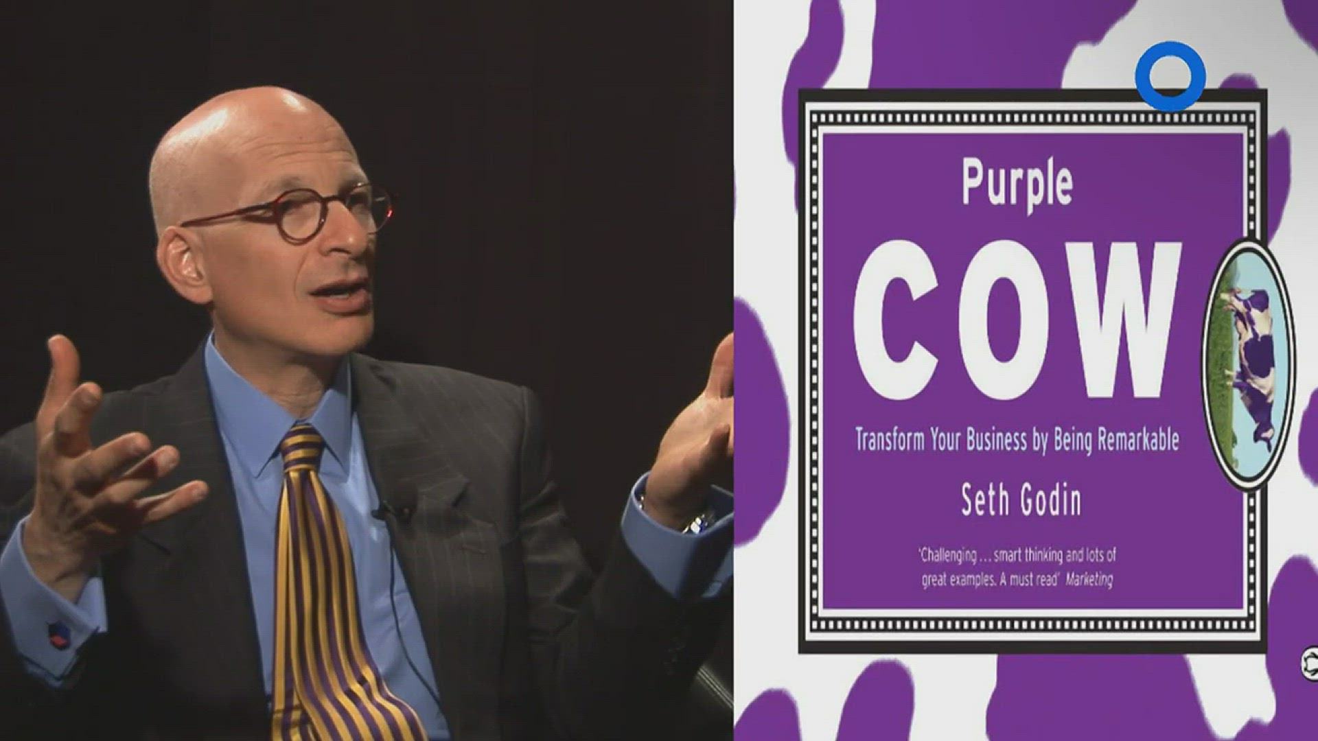 'Video thumbnail for Seth Godin: Purple Cow, Transform Your Business by Being Remarkable'