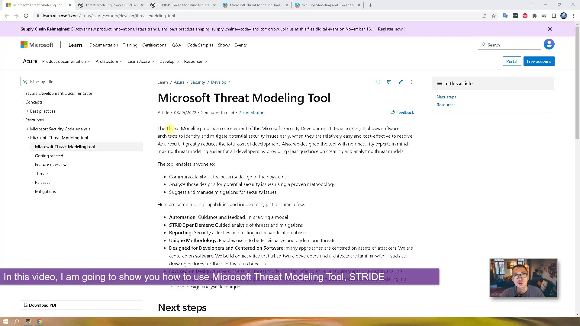 Microsoft Threat Modeling Tool feature overview - Azure