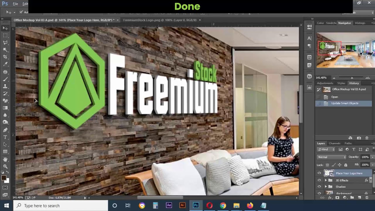 Video thumbnail for How to use PSD Mockup Template in Photoshop
