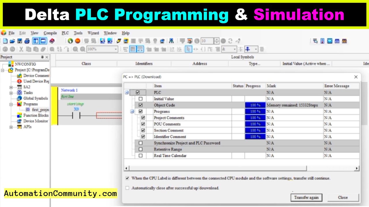 'Video thumbnail for Delta PLC Programming and Simulation of Logic Tutorials'