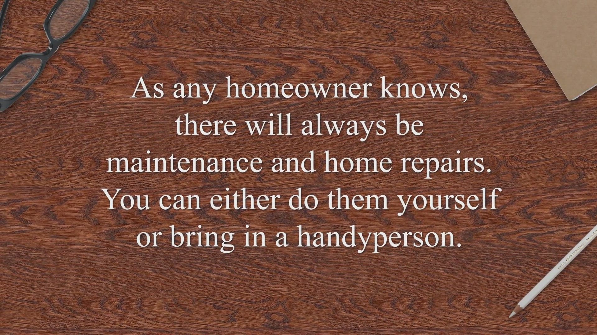 'Video thumbnail for About Everyday Home Repairs'