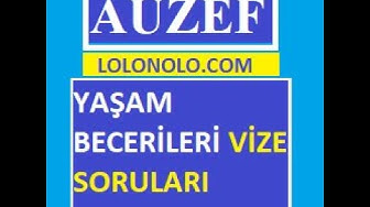 'Video thumbnail for Yaşam Becerileri Vize Deneme Sınavı'