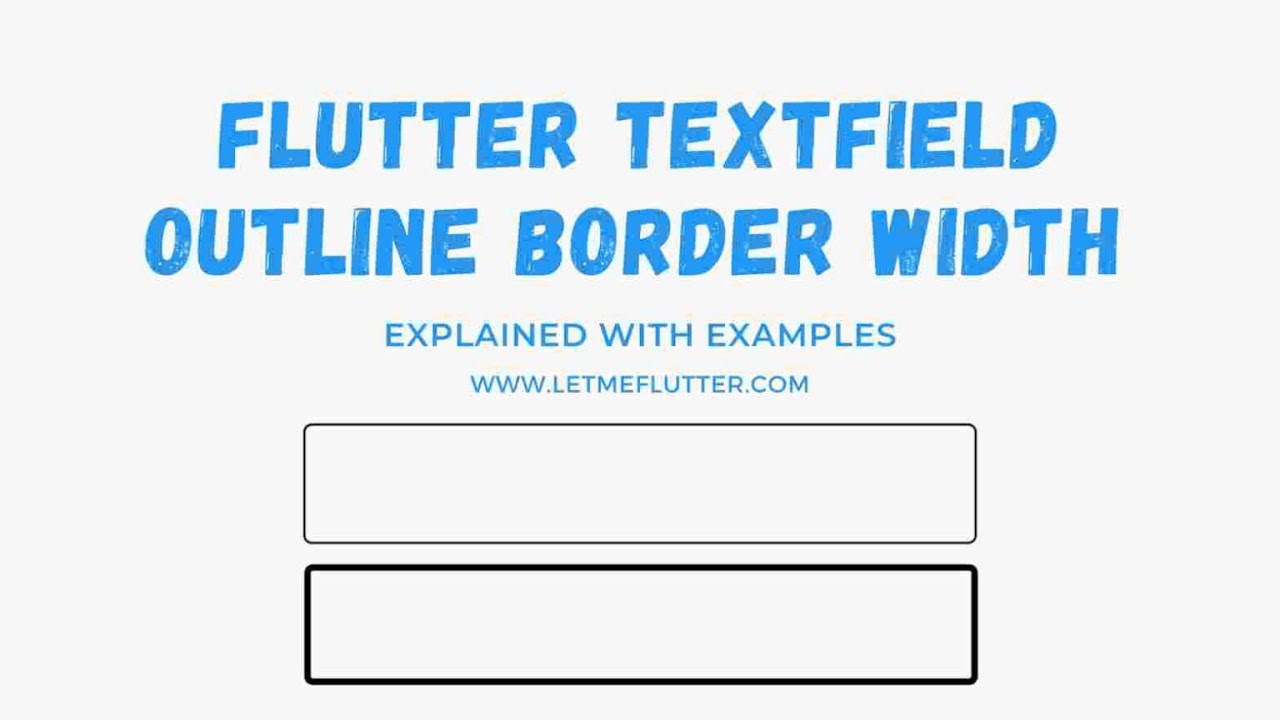 'Video thumbnail for Flutter Textfield Outline Border Width | Flutter Tutorial | Flutter For Beginners'