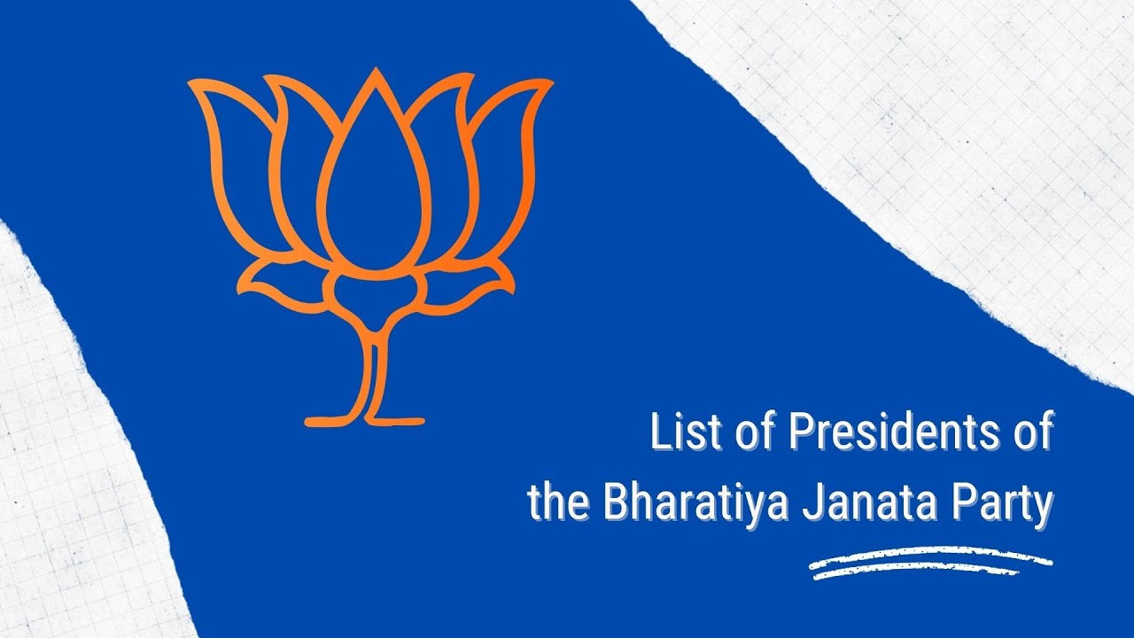 Video thumbnail for List of Presidents of the Bharatiya Janata Party since 1980