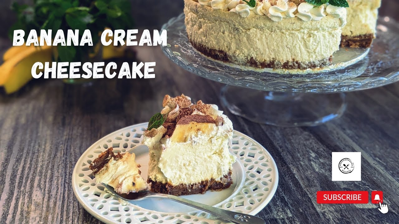 'Video thumbnail for Banana Cream Cheesecake Recipe - Super Easy & All You Need Is 6 Ingredients! @mrs5cookbook'